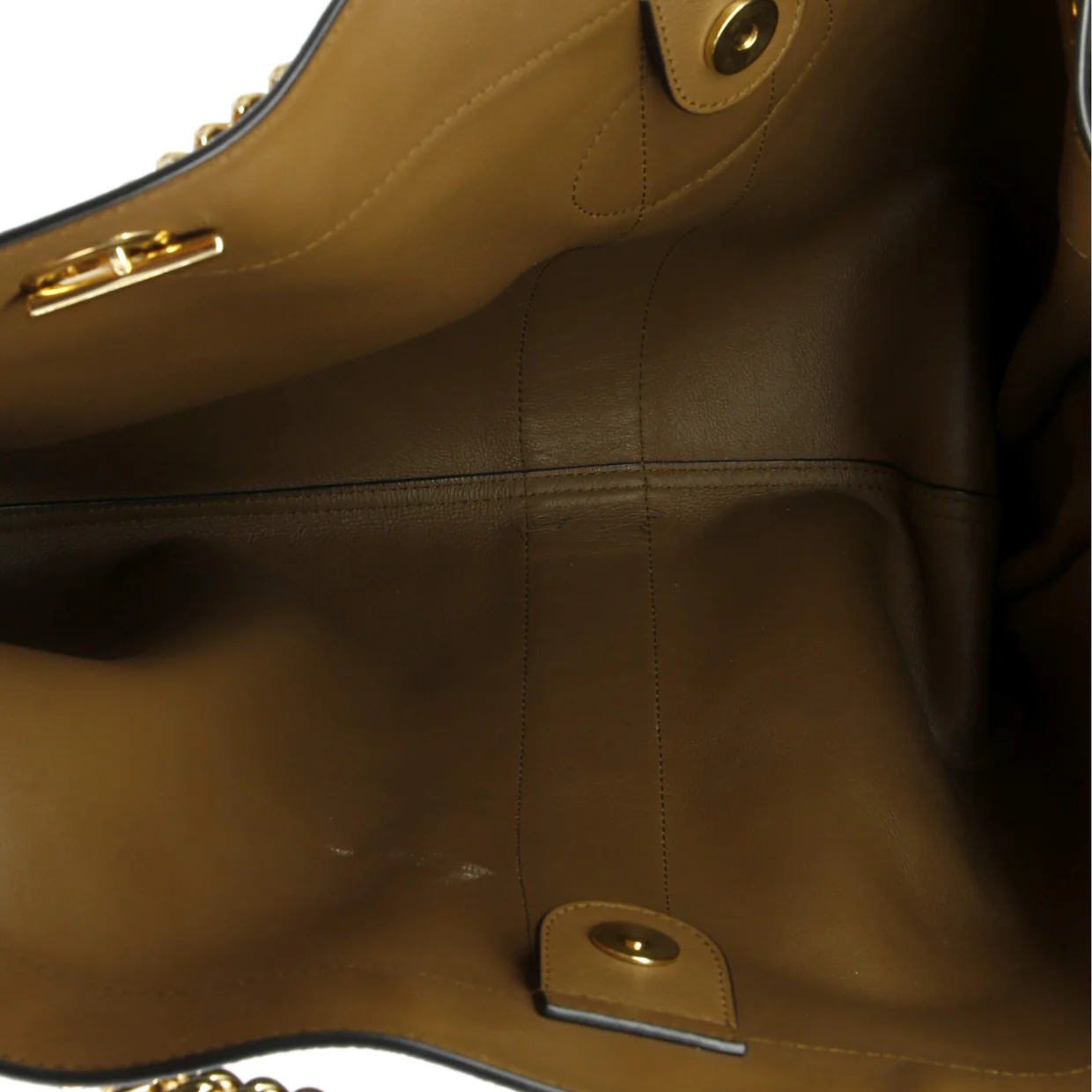 Rajah Chain Tote Suede Large - Deep Luxury