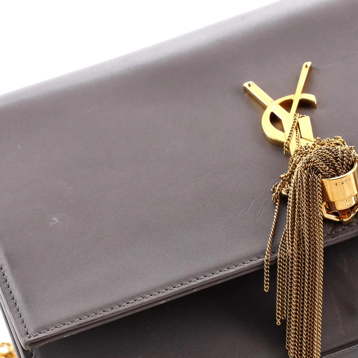 Classic Monogram Tassel Crossbody Bag Leather Medium - Deep Luxury