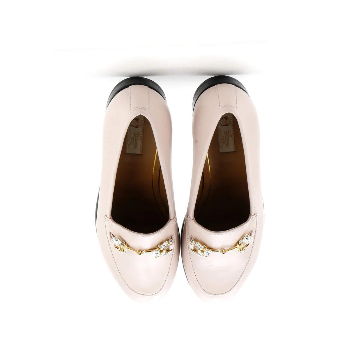 Women's Jordaan Loafers Leather with Crystals - Deep Luxury