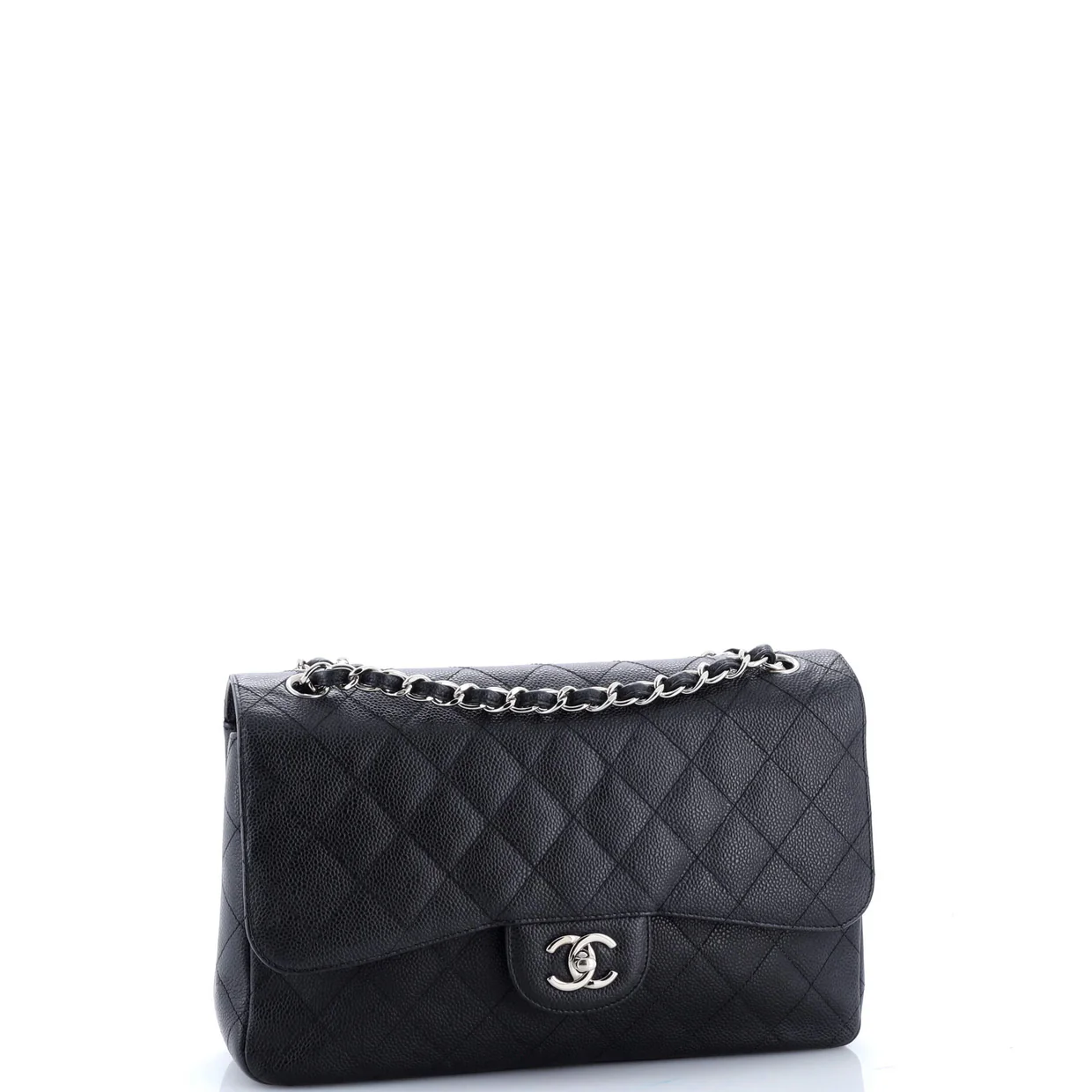 Classic Double Flap Bag Quilted Caviar Jumbo - Deep Luxury