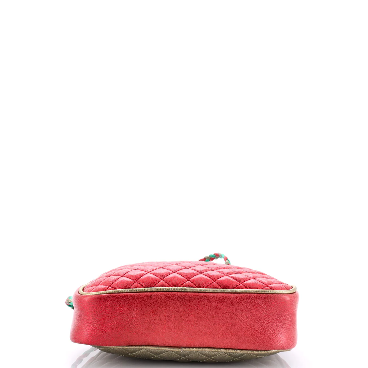 Trapuntata Camera Shoulder Bag Quilted Laminated Leather Mini - Deep Luxury