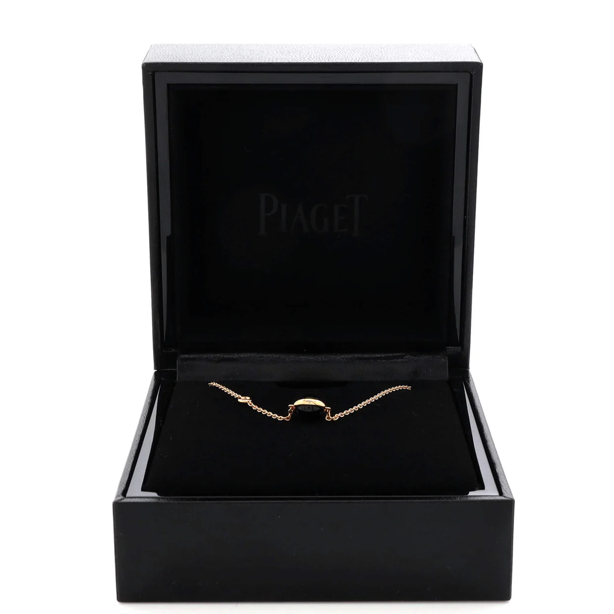 Possession Pendant Necklace 18K Rose Gold with Onyx and Diamond - Deep Luxury