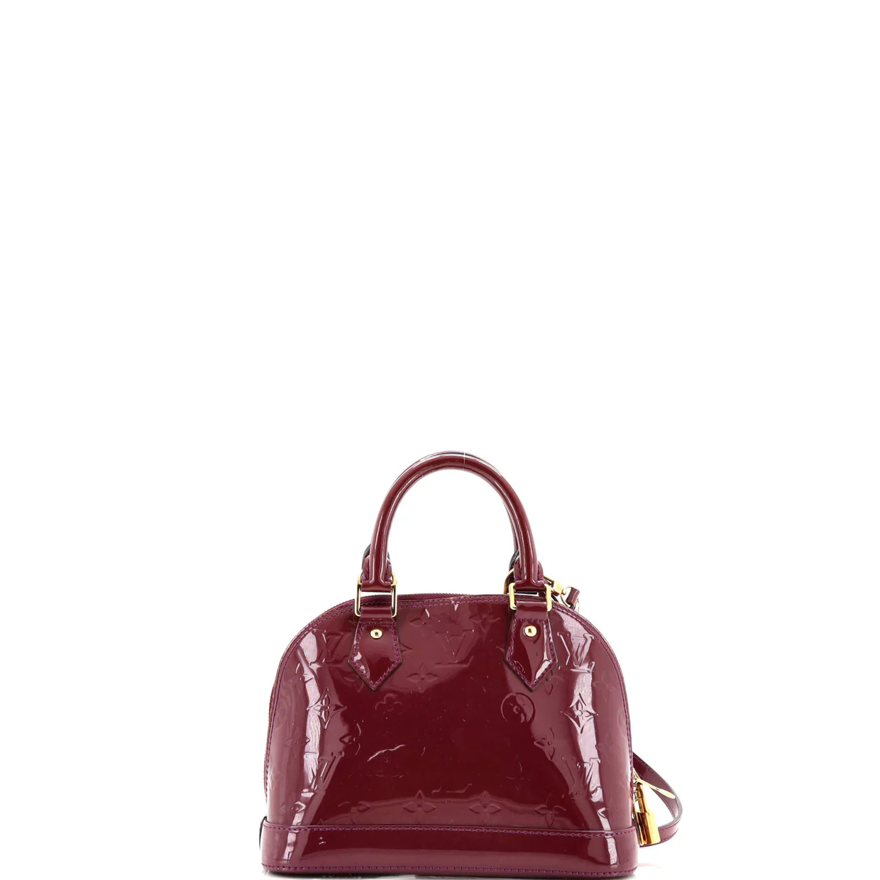 Alma Handbag Monogram Vernis BB - Deep Luxury