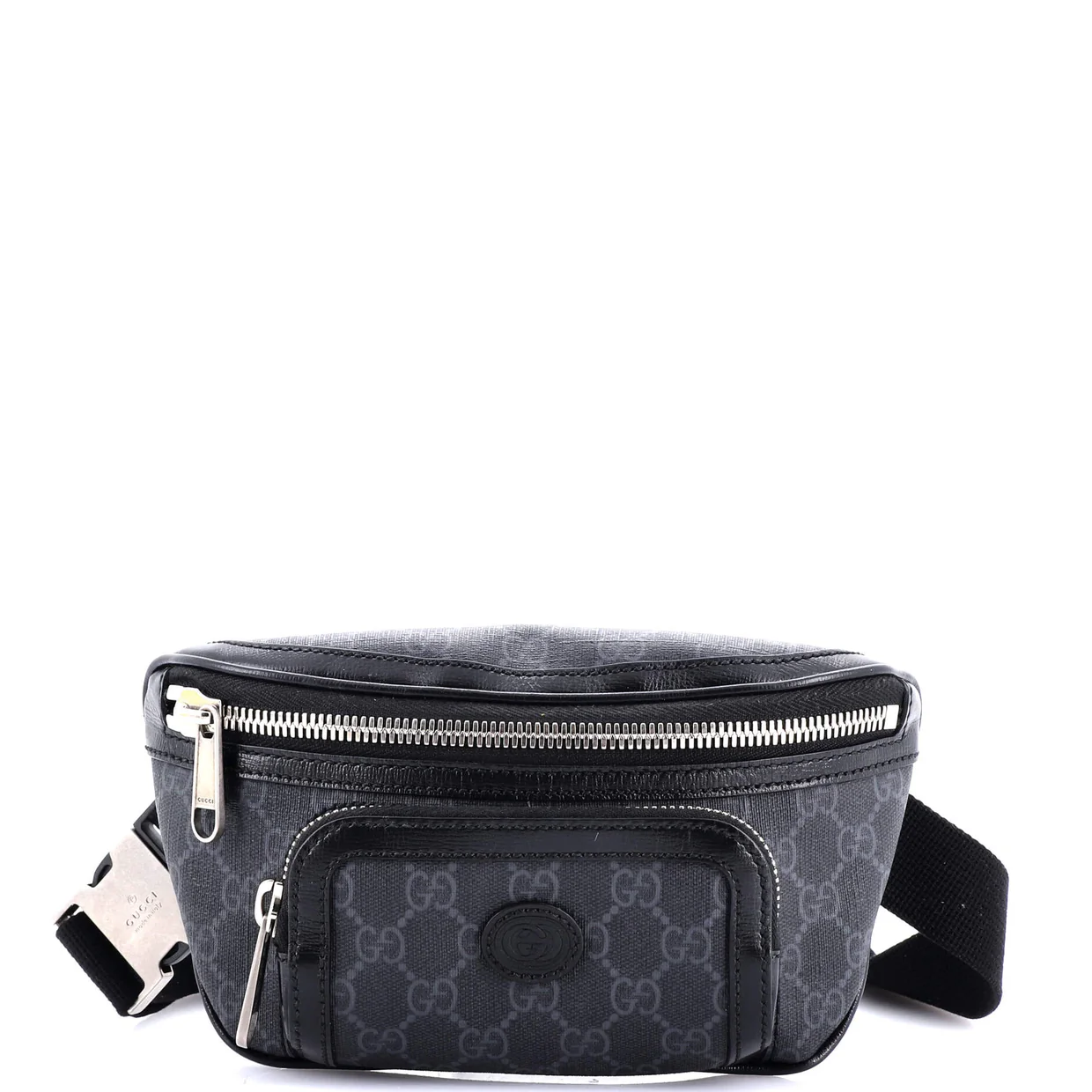 Interlocking G Patch Belt Bag GG Coated Canvas - Deep Luxury