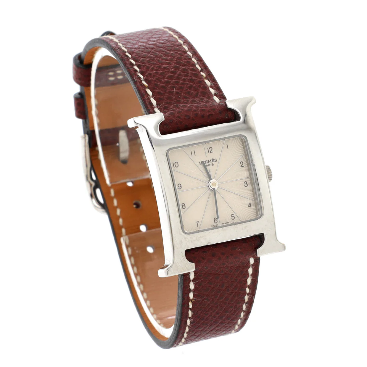 Heure H Quartz Watch Stainless Steel and Leather 21 - Deep Luxury