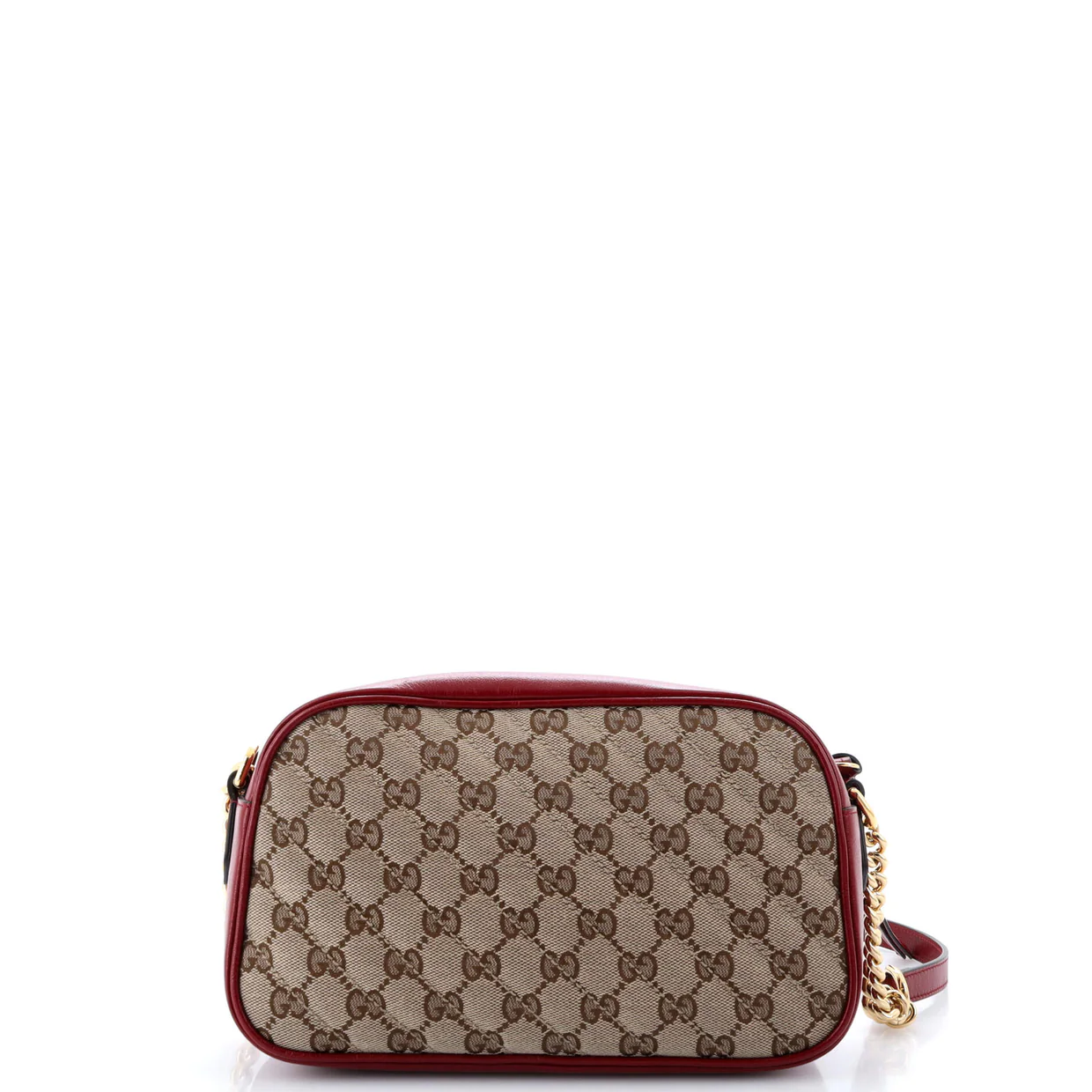 GG Marmont Shoulder Bag Diagonal Quilted GG Canvas Small - Deep Luxury