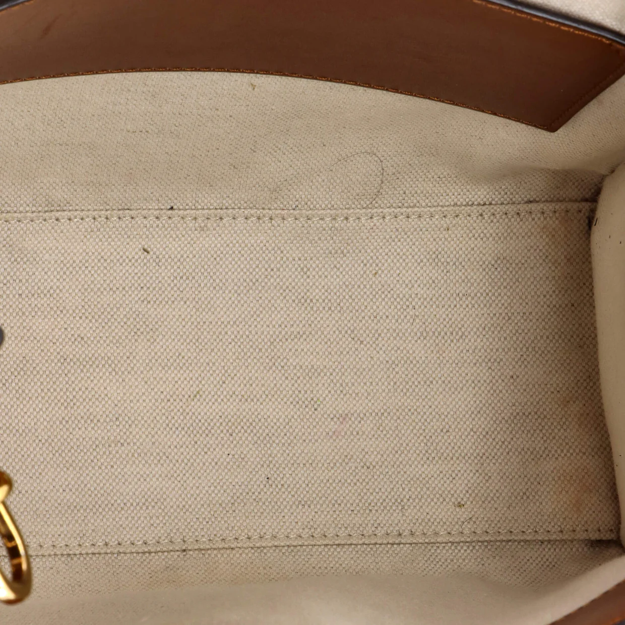 Diana NM Logo Bamboo Handle Tote Embossed Leather Small - Deep Luxury