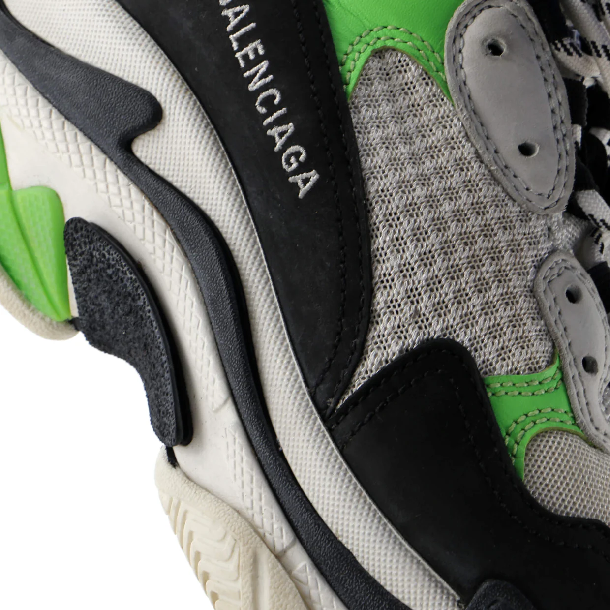 Men's Triple S Sneakers Fabric and Mesh with Faux Leather - Deep Luxury