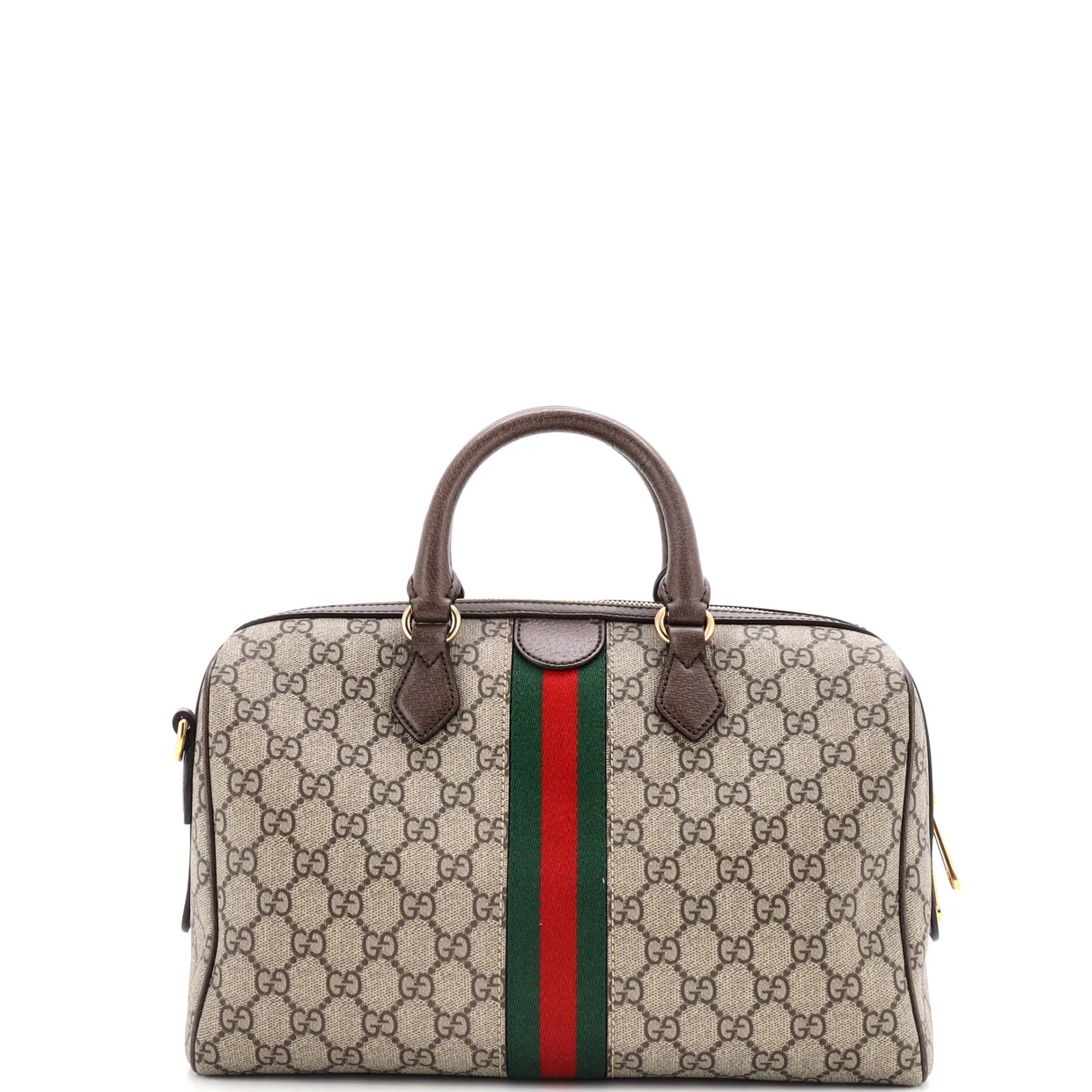 Ophidia Convertible Boston Bag GG Coated Canvas Medium - Deep Luxury