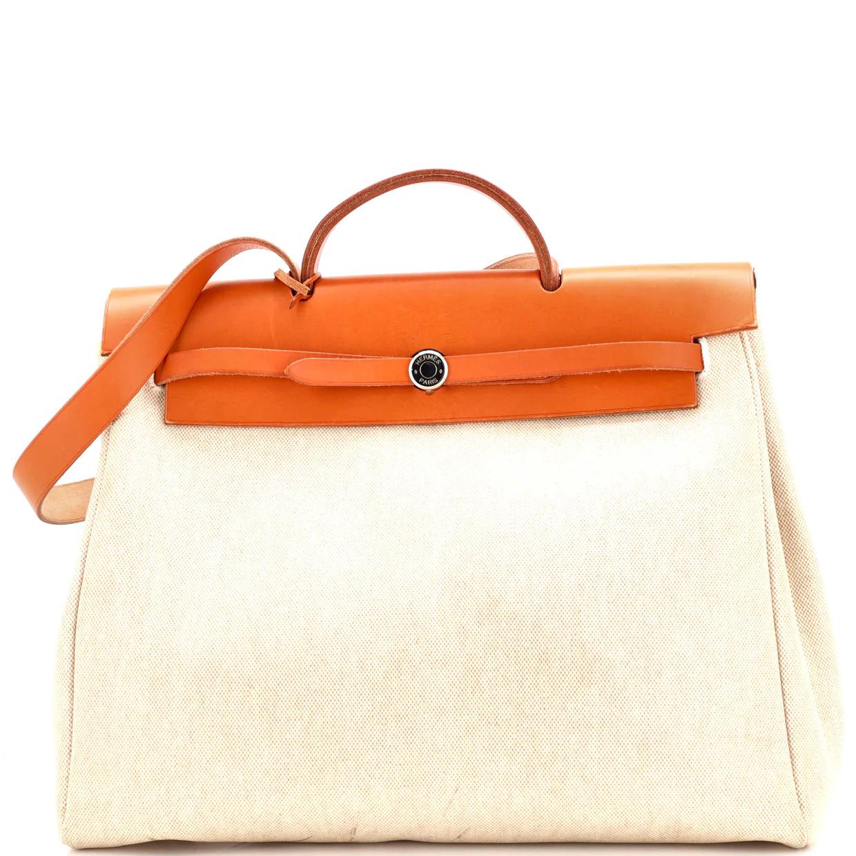 Herbag Toile and Leather MM - Deep Luxury