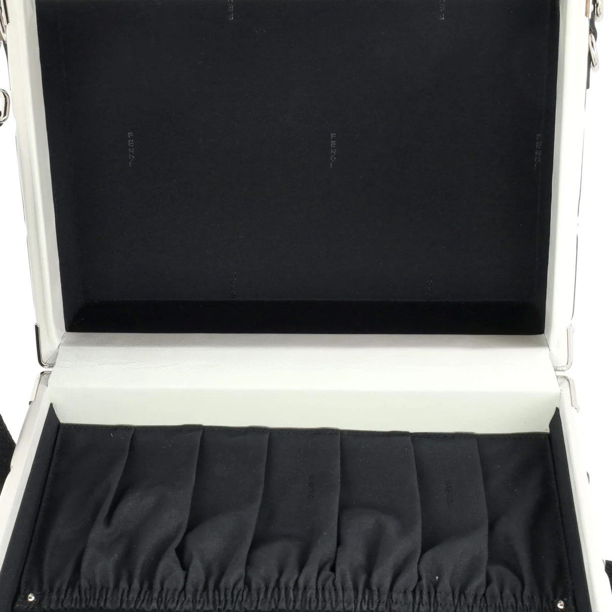 Rigid Travel Trunk Joshua Vides Zucca Embossed Leather Small - Deep Luxury