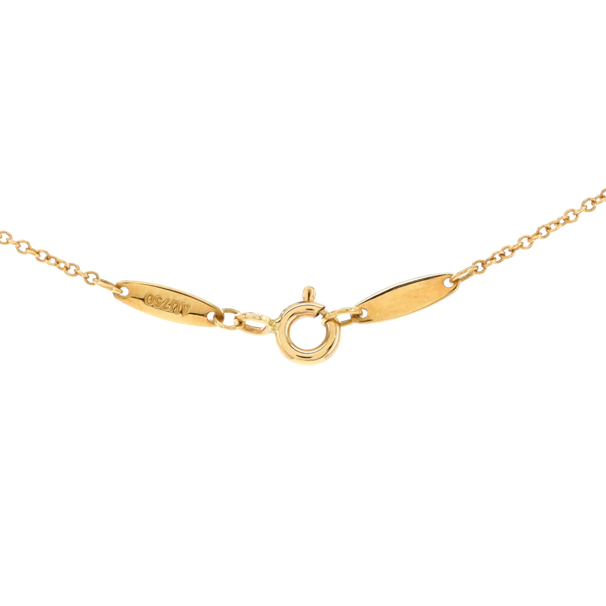 Elsa Peretti Diamonds By The Yard Necklace 18K Yellow Gold and Diamond 0.17CT - Deep Luxury