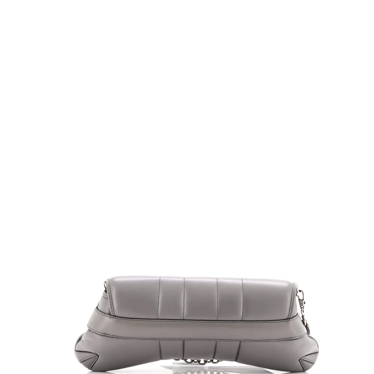 Horsebit Chain Shoulder Bag Vertical Quilted Leather Medium - Deep Luxury