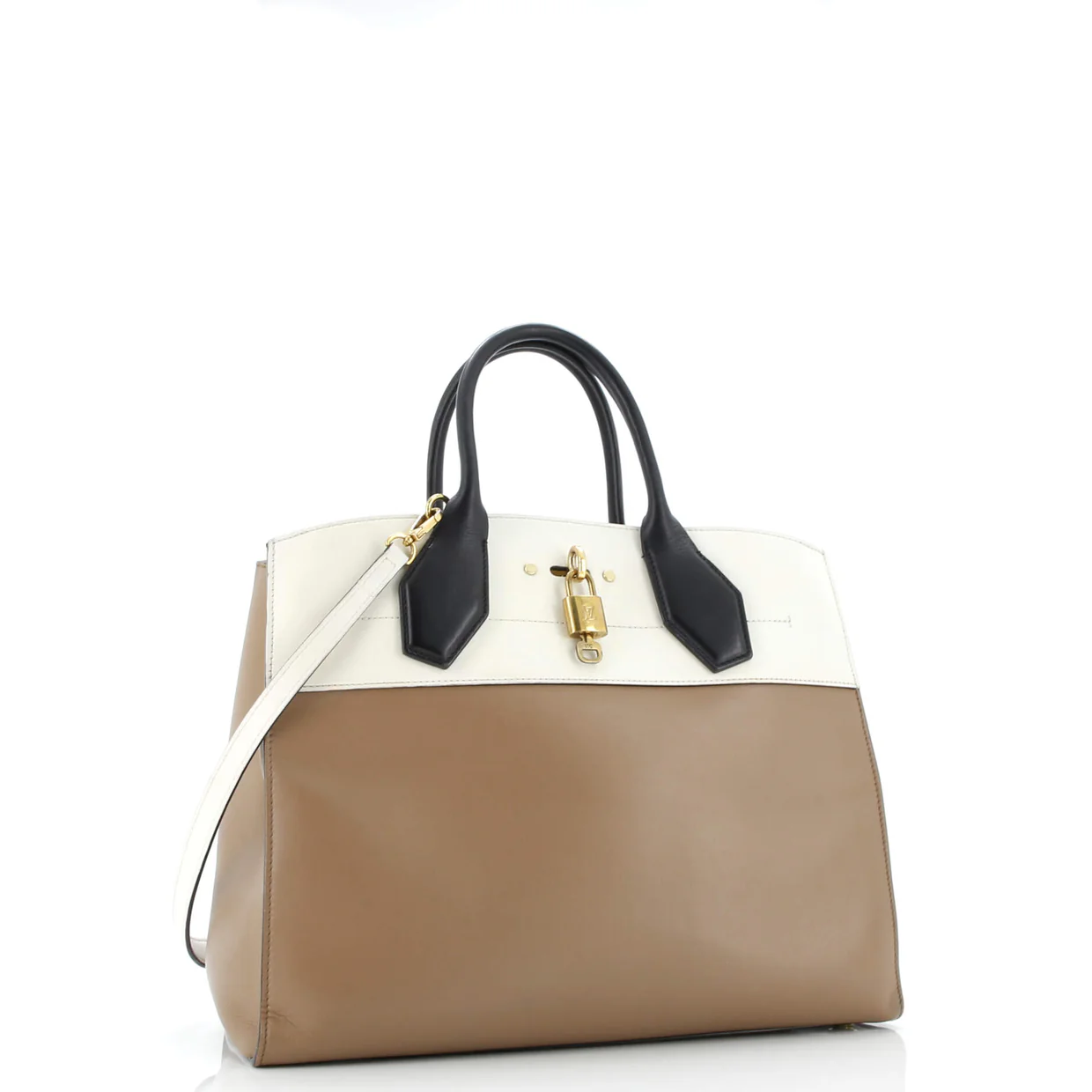 City Steamer Handbag Leather MM - Deep Luxury