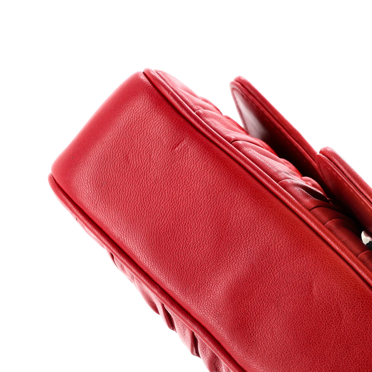 Chain Flap Shoulder Bag Nappa Gaufre Small - Deep Luxury