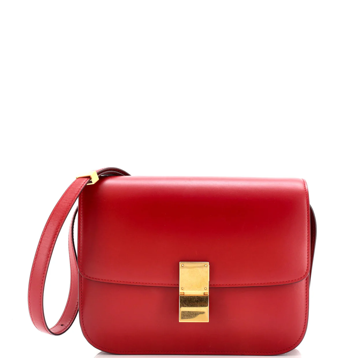 Classic Box Bag Smooth Leather Medium - Deep Luxury