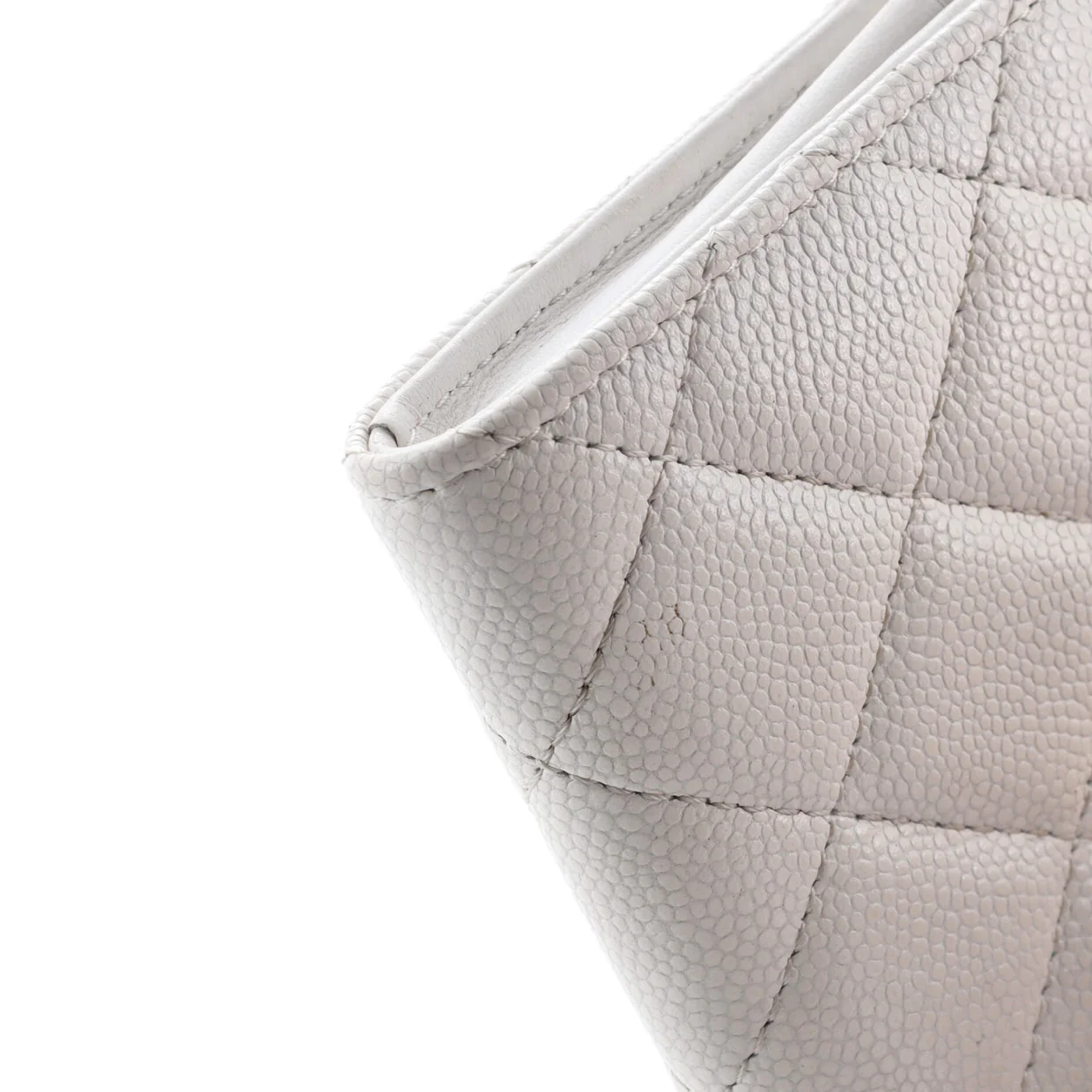 Zip Around Card Holder Quilted Caviar - Deep Luxury