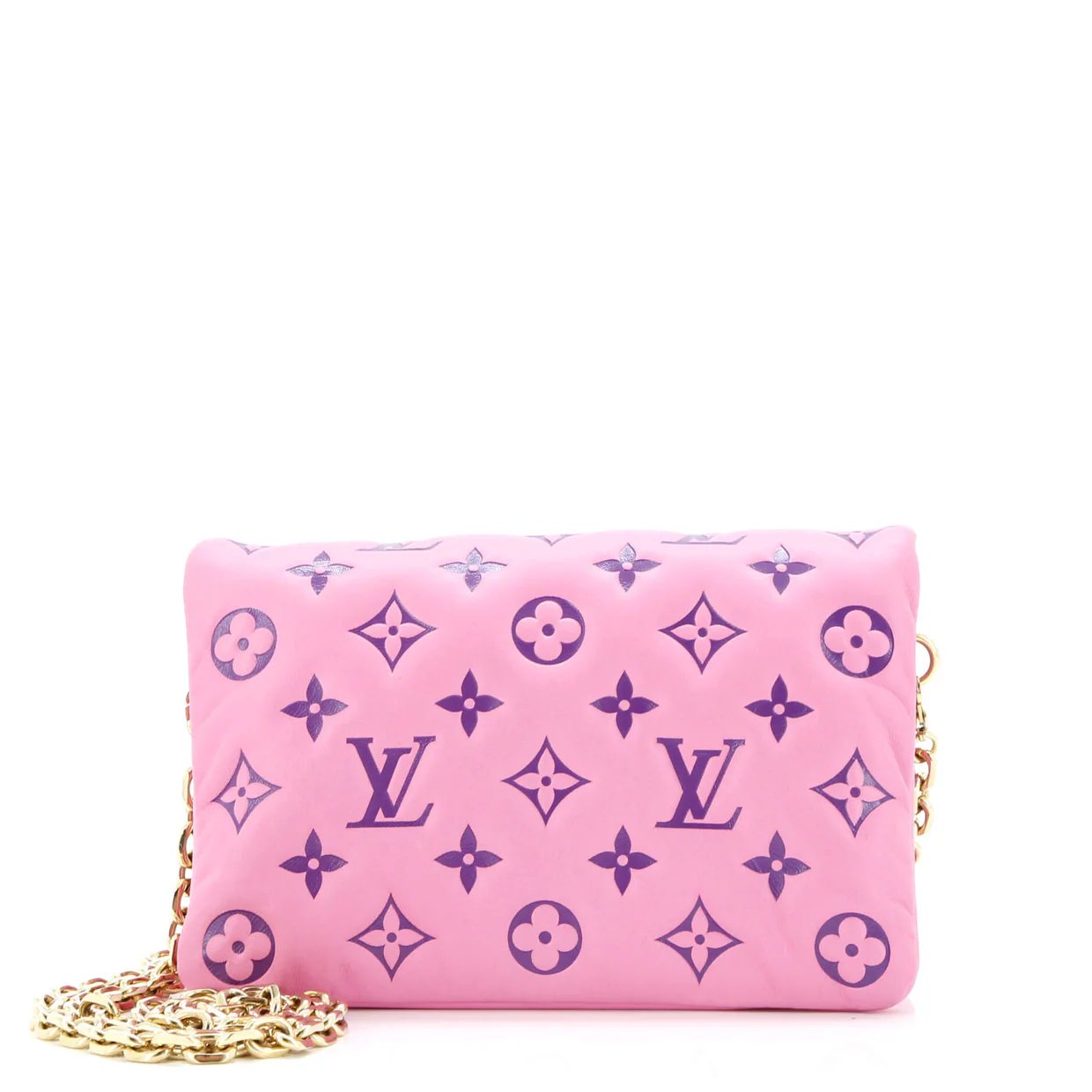 Coussin Pochette Monogram Embossed Lambskin - Deep Luxury