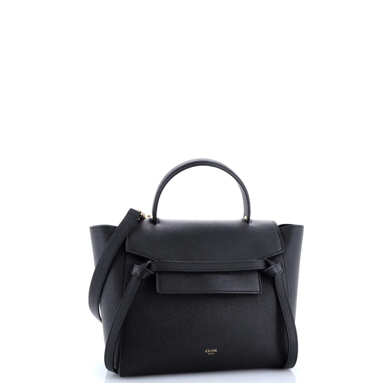 Belt Bag Textured Leather Micro - Deep Luxury