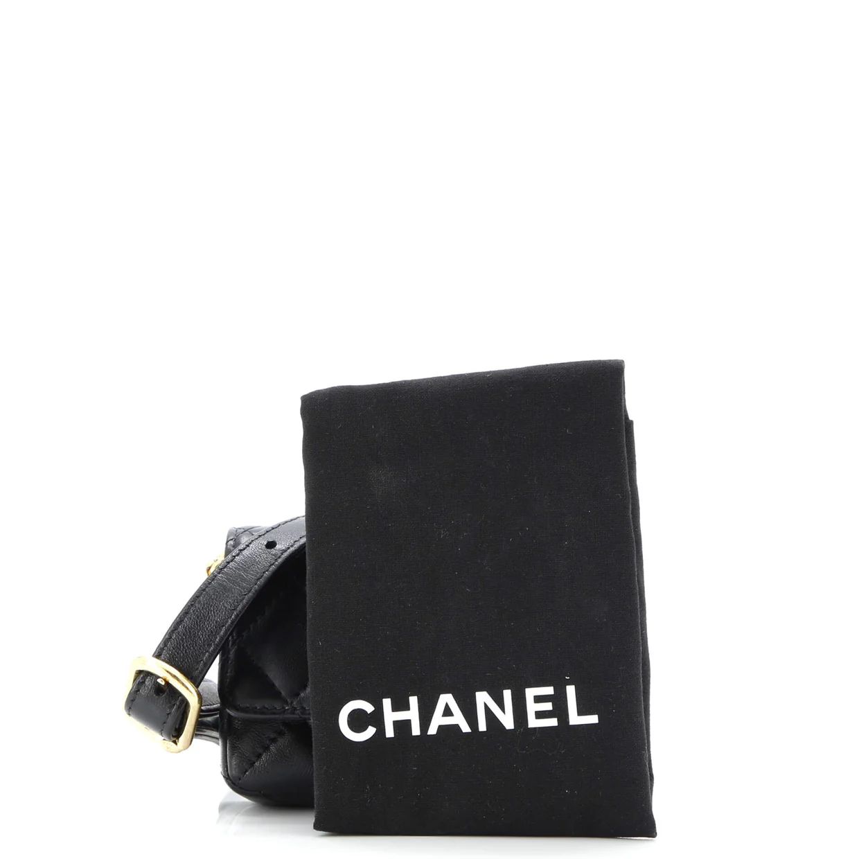 CC Flap Resin Pearl Chain Belt Bag Quilted Lambskin Mini - Deep Luxury