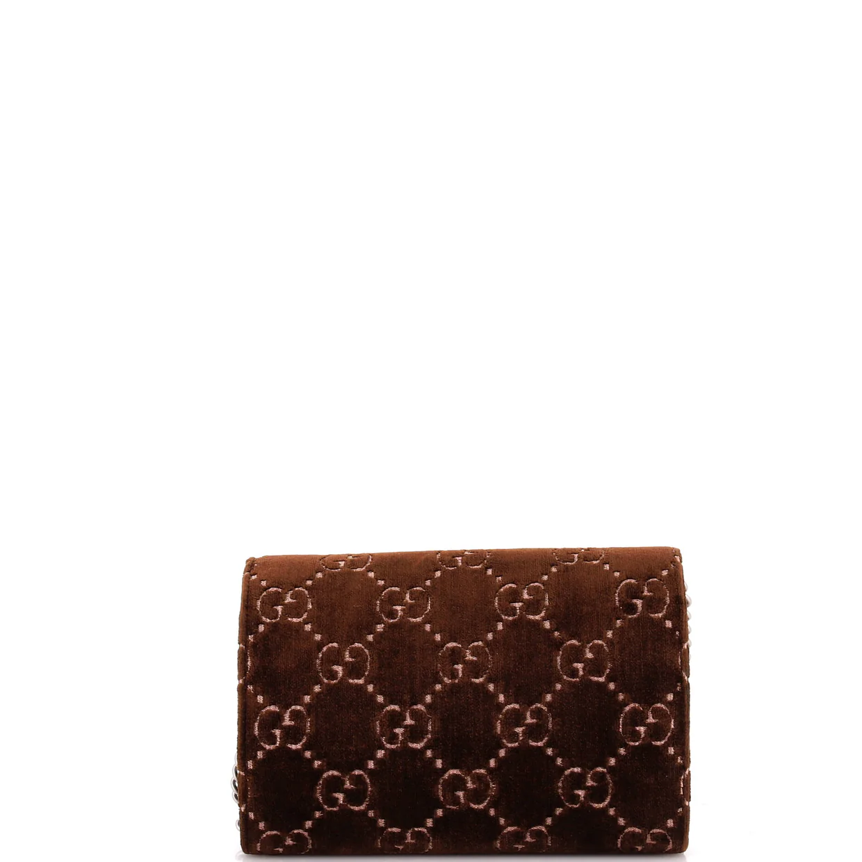 Dionysus Chain Wallet GG Velvet Small - Deep Luxury