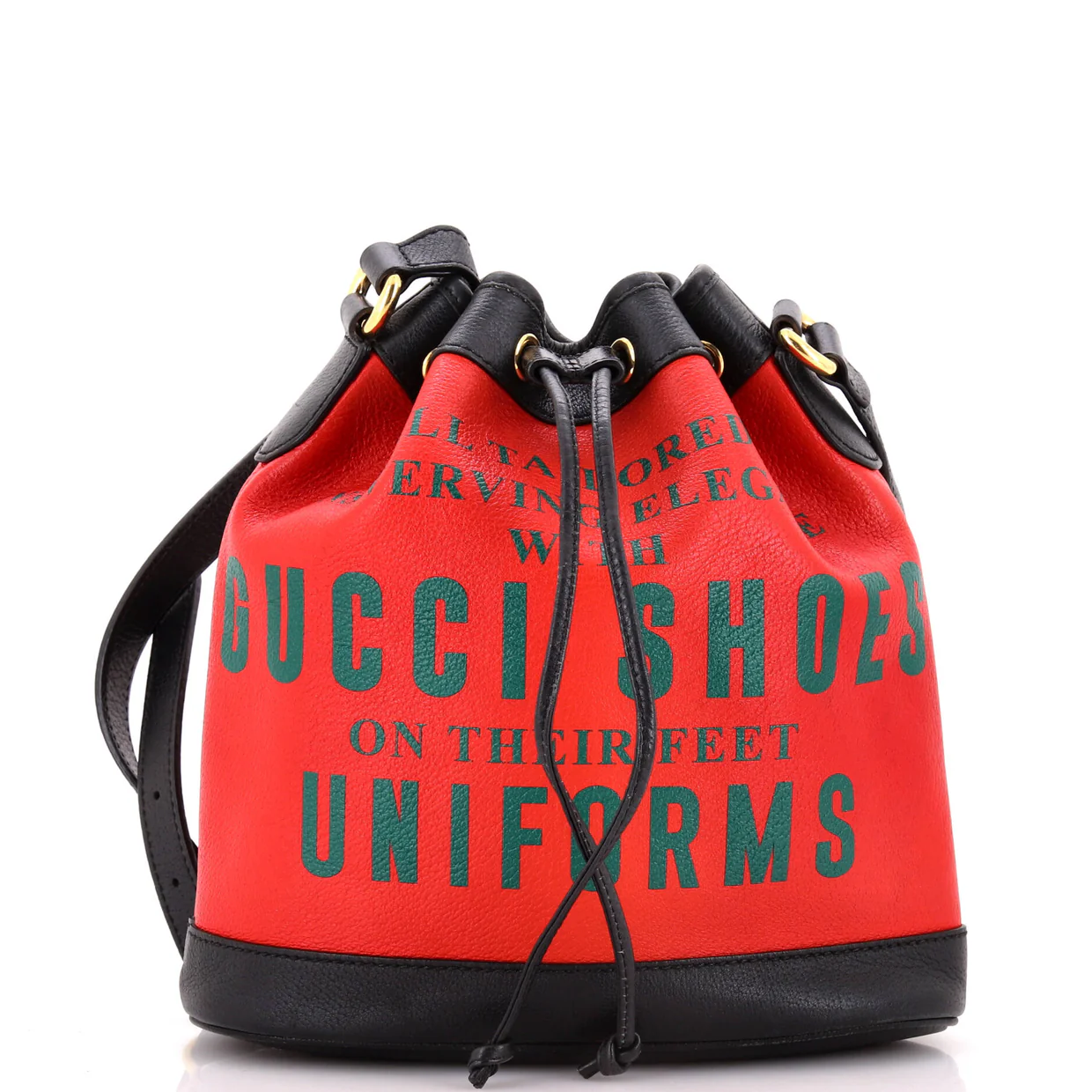 100 Bucket Bag Printed Leather - Deep Luxury