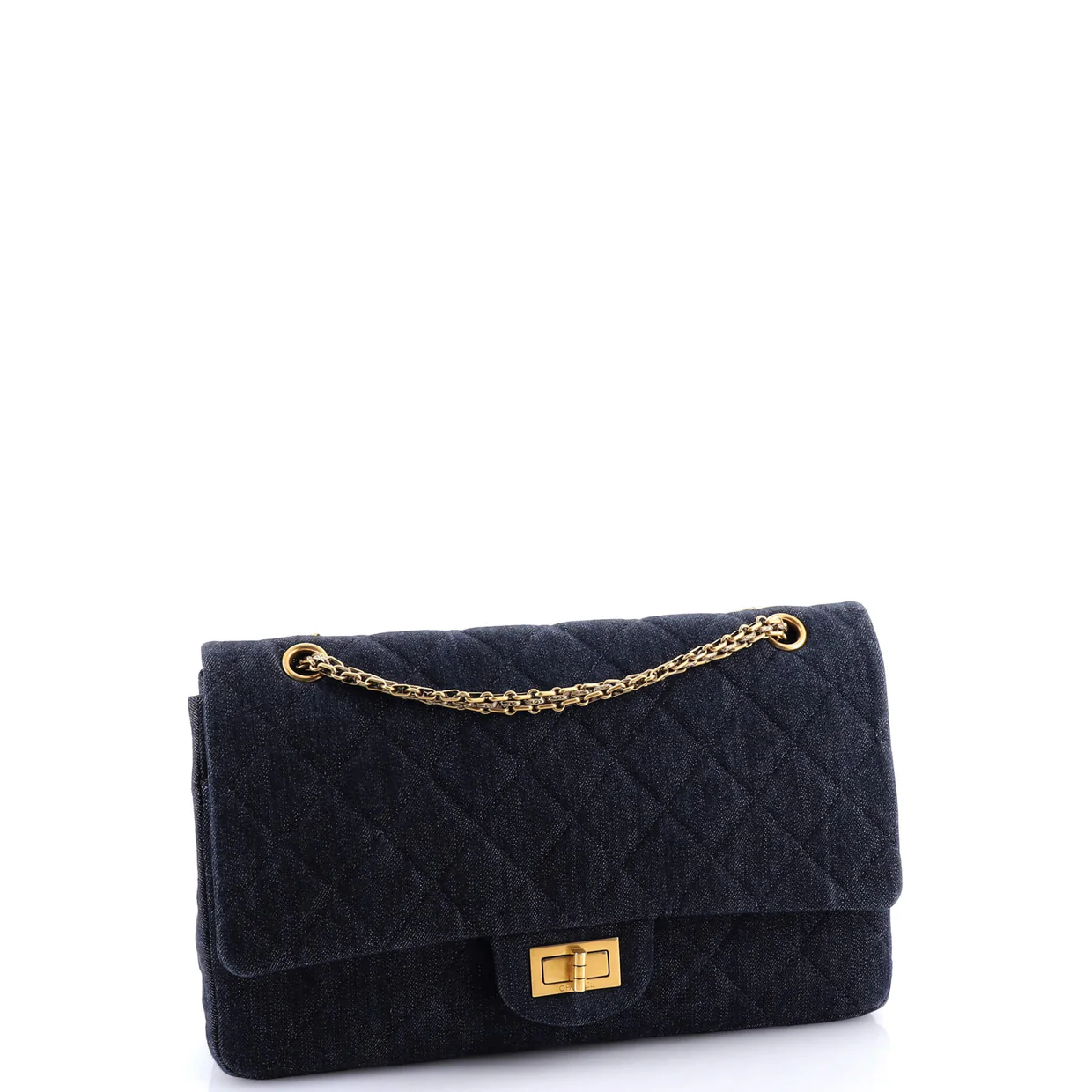 Reissue 2.55 Flap Bag Quilted Denim 227 - Deep Luxury