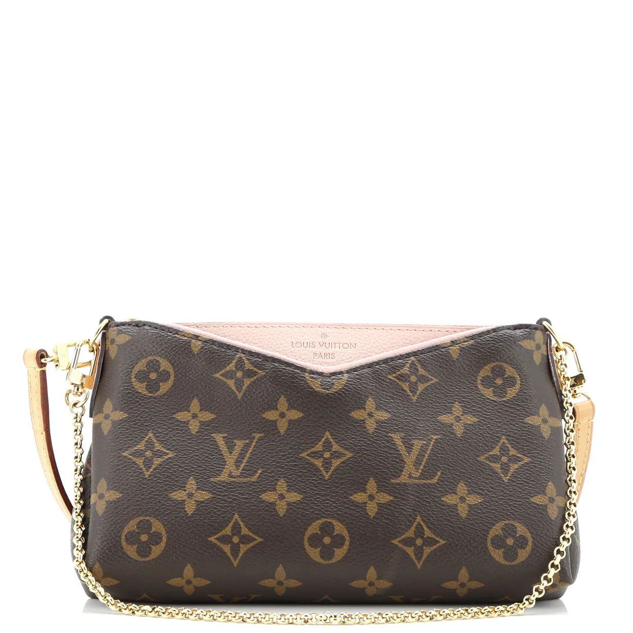 Pallas Clutch Monogram Canvas with Leather - Deep Luxury
