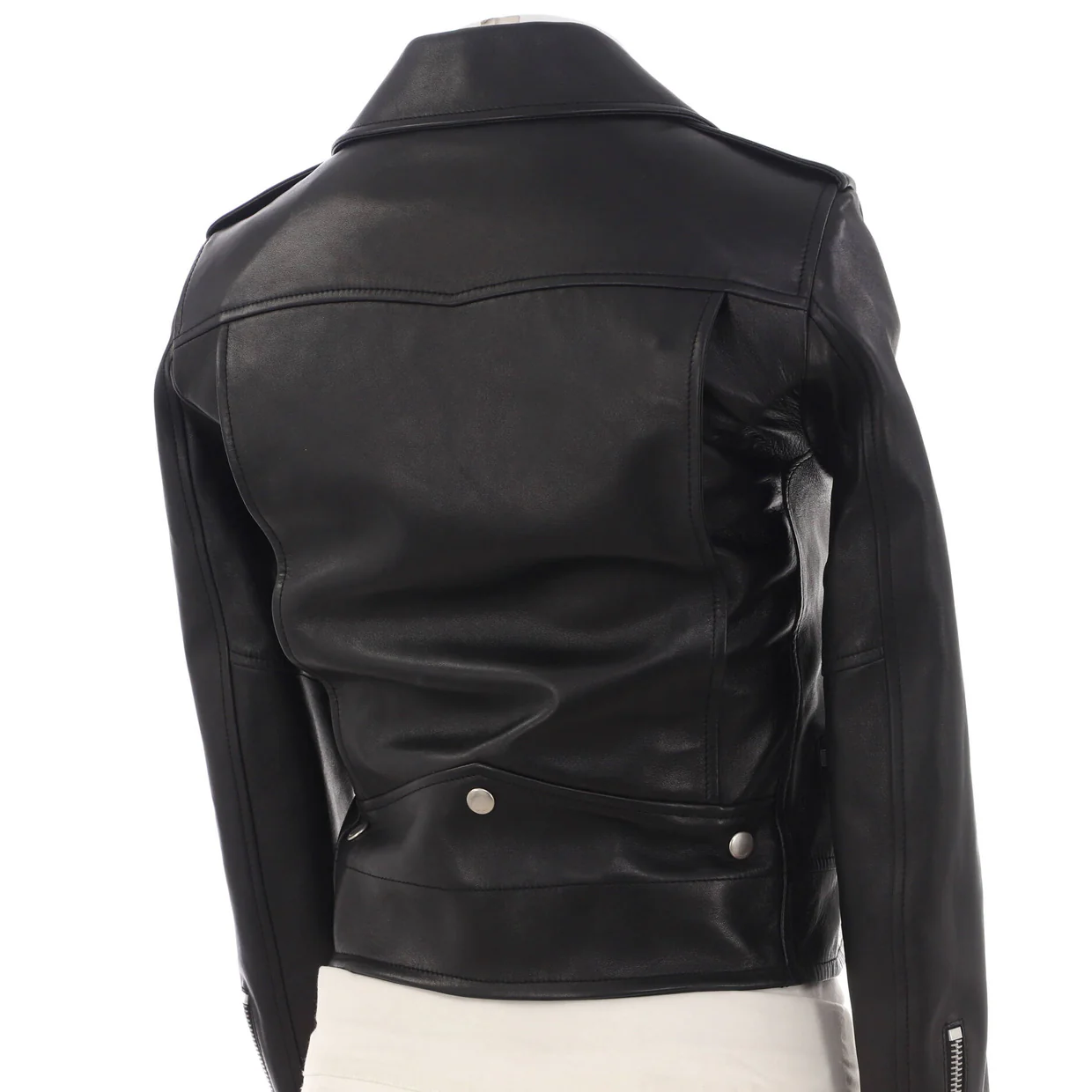 Women's Biker Jacket Leather - Deep Luxury