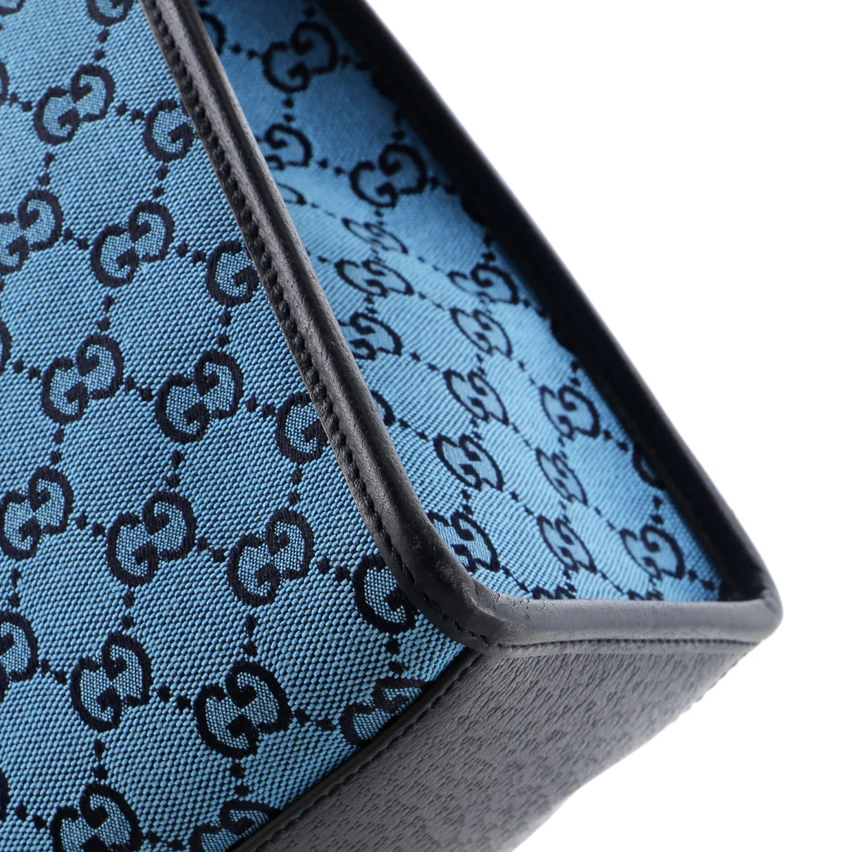 Structured Top Handle Open Tote GG Canvas Small - Deep Luxury