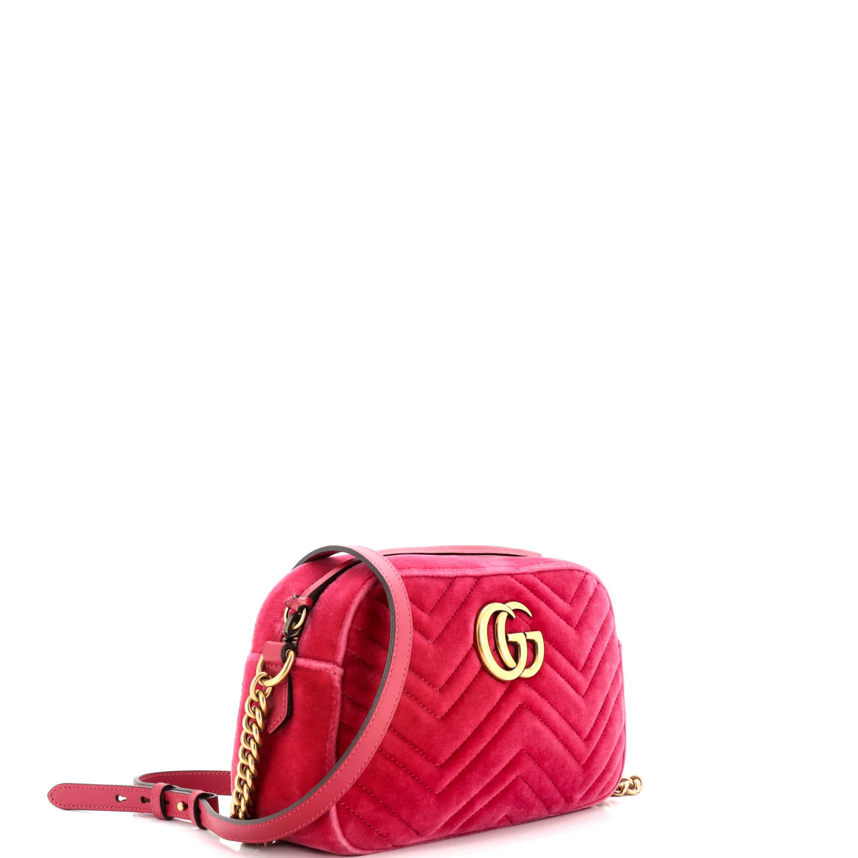 GG Marmont Shoulder Bag Matelasse Velvet Small - Deep Luxury