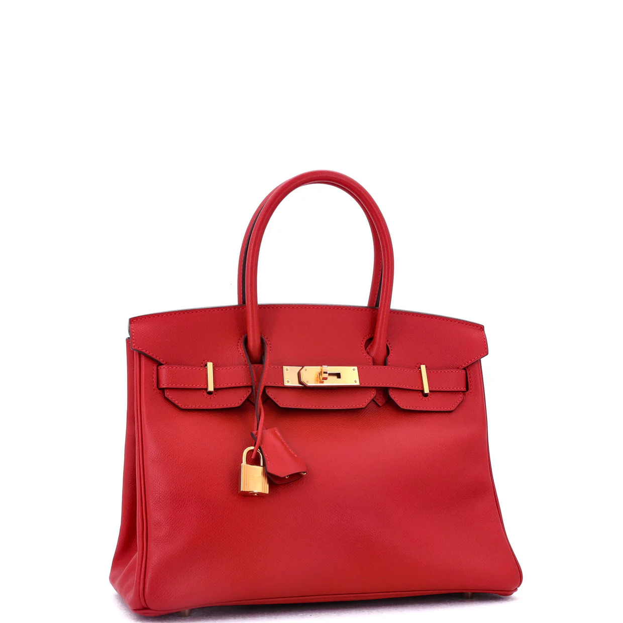 Birkin Handbag Rouge Casaque Epsom with Gold Hardware 30 - Deep Luxury