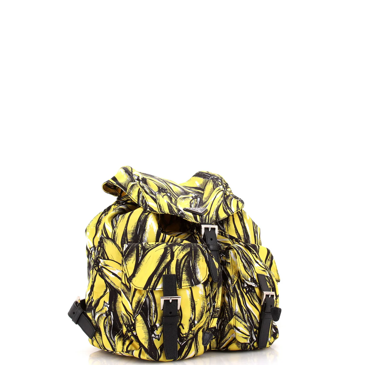 Double Front Pocket Backpack Printed Tessuto Medium - Deep Luxury