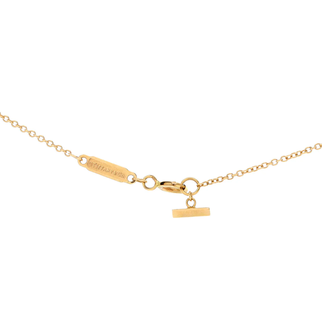 T Smile Pendant Necklace 18K Yellow Gold with Diamonds Mini - Deep Luxury