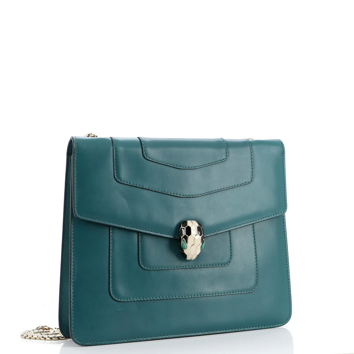 Serpenti Forever Square Shoulder Bag Leather Medium - Deep Luxury