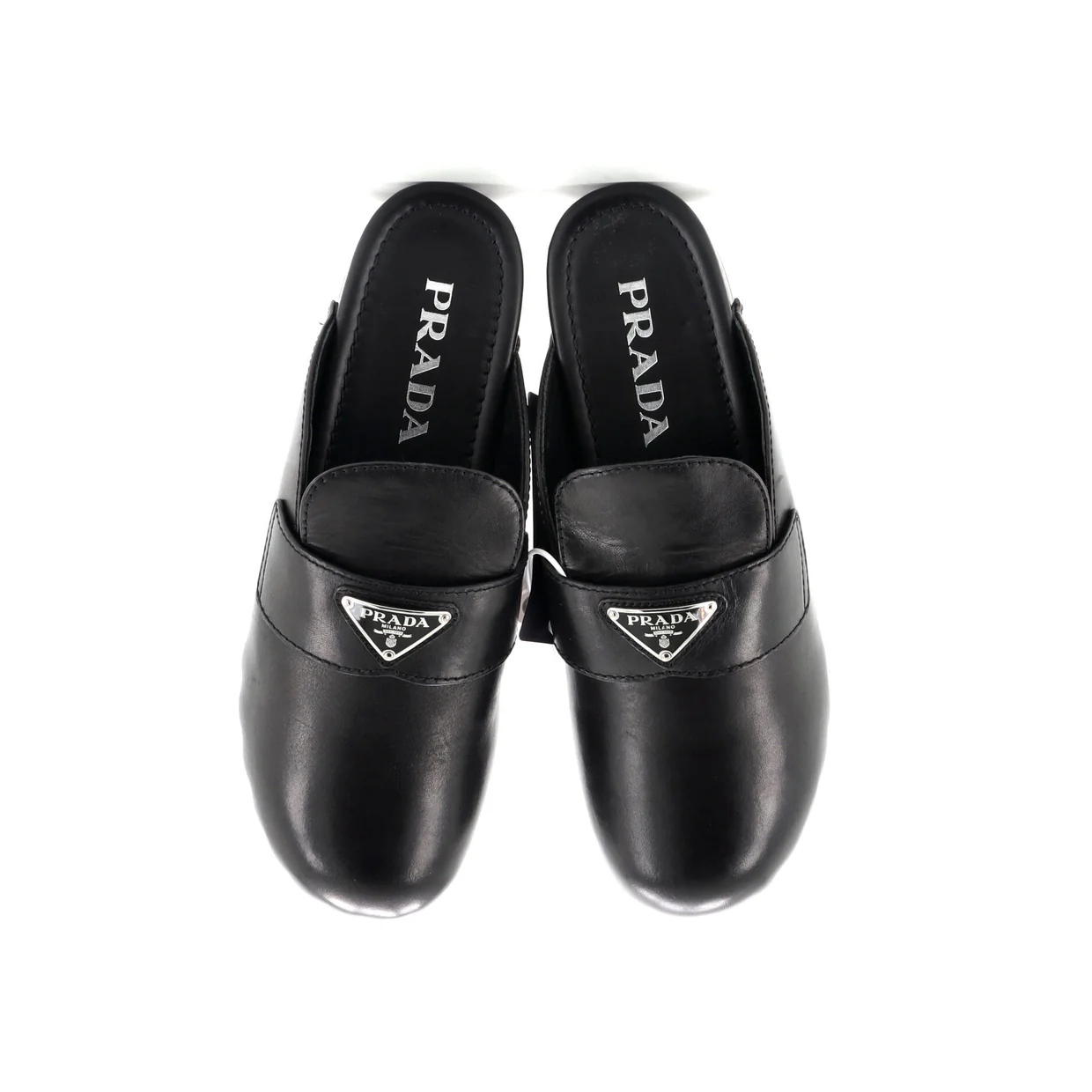 Women's Logo Mule Clogs Leather - Deep Luxury