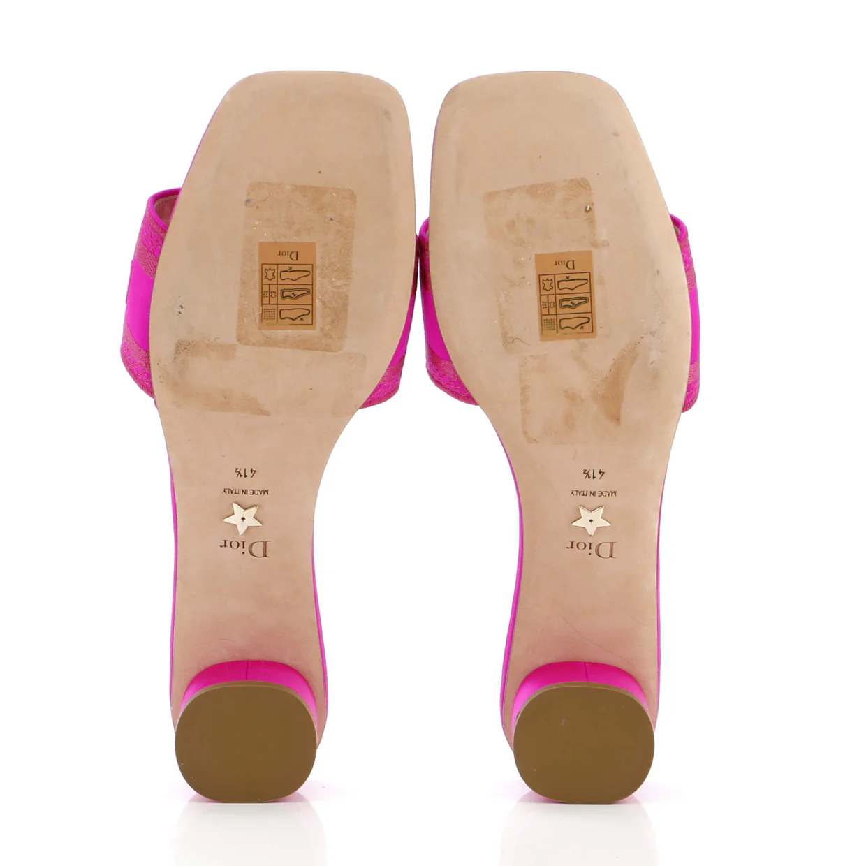 Women's Dway Block Heeled Sandals Embroidered Satin - Deep Luxury