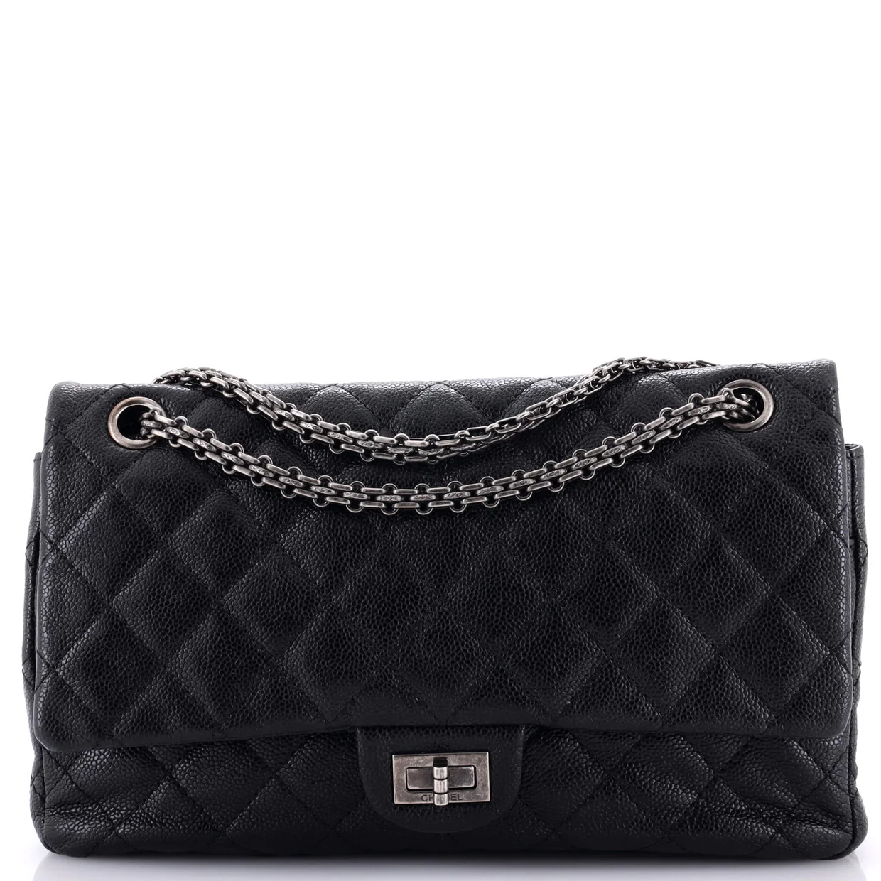 Reissue 2.55 Flap Bag Quilted Caviar 226 - Deep Luxury