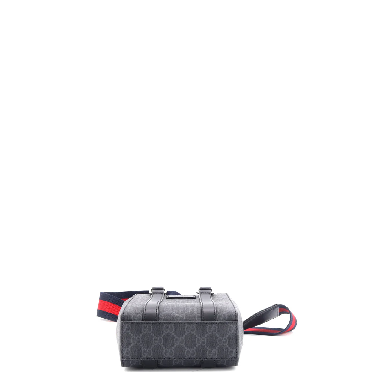 Convertible Web Open Tote GG Coated Canvas Mini - Deep Luxury