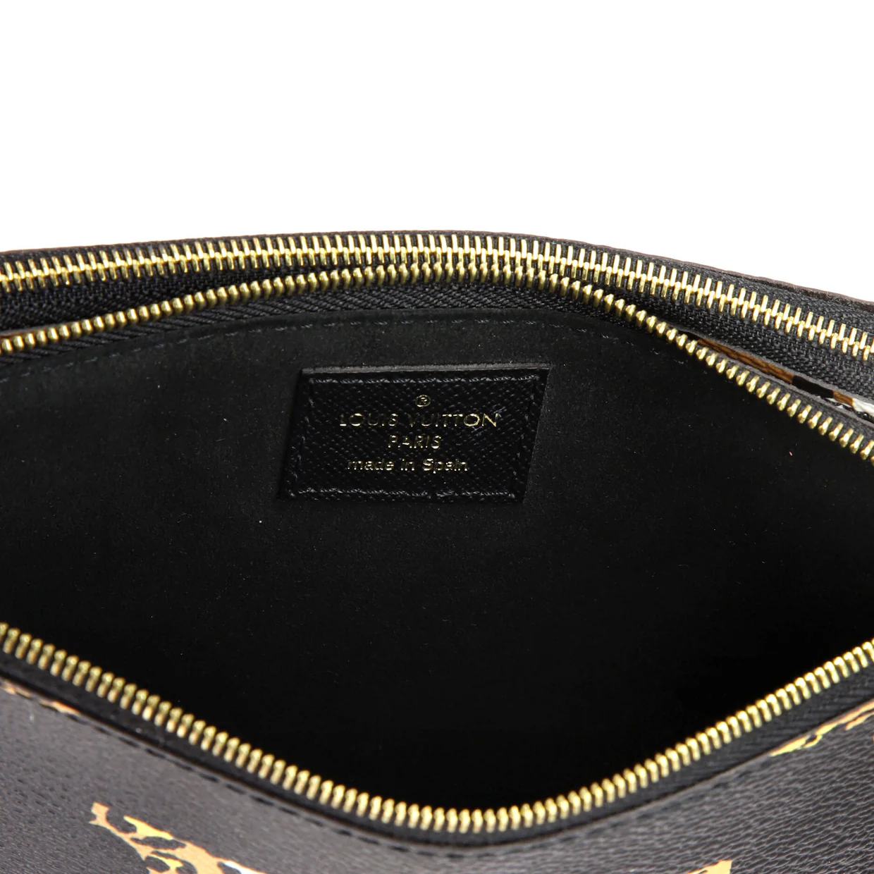 Double Zip Pochette Limited Edition Jungle Monogram Giant - Deep Luxury