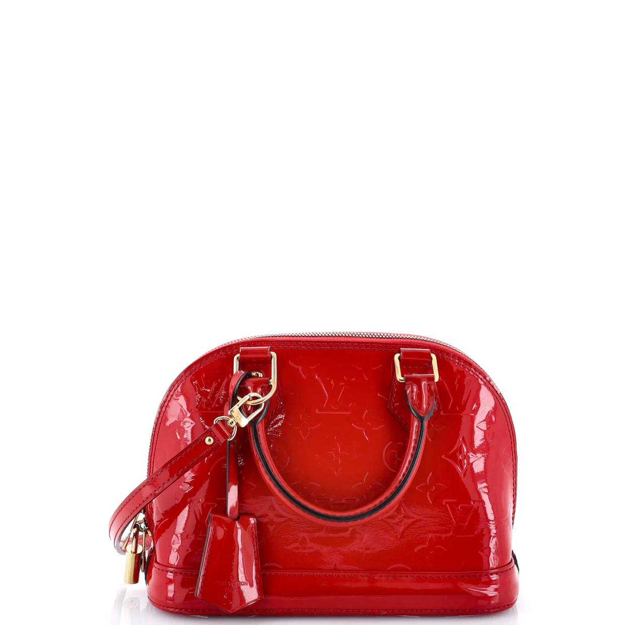 Alma Handbag Monogram Vernis BB - Deep Luxury