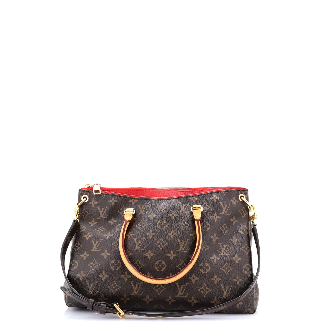 Pallas Tote Monogram Canvas with Leather - Deep Luxury