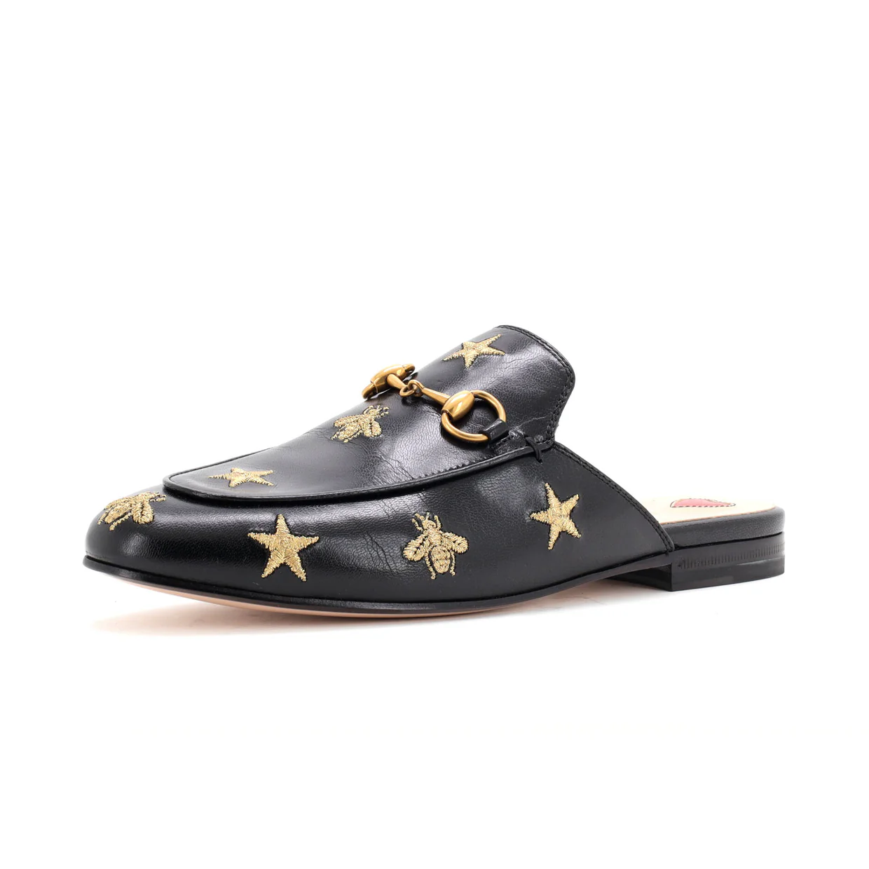 Women's Princetown Mules Embroidered Leather - Deep Luxury
