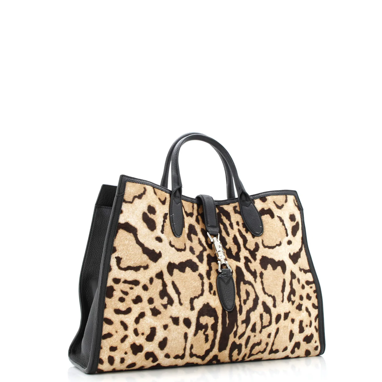 Jackie Soft Tote Printed Calf Hair Large - Deep Luxury