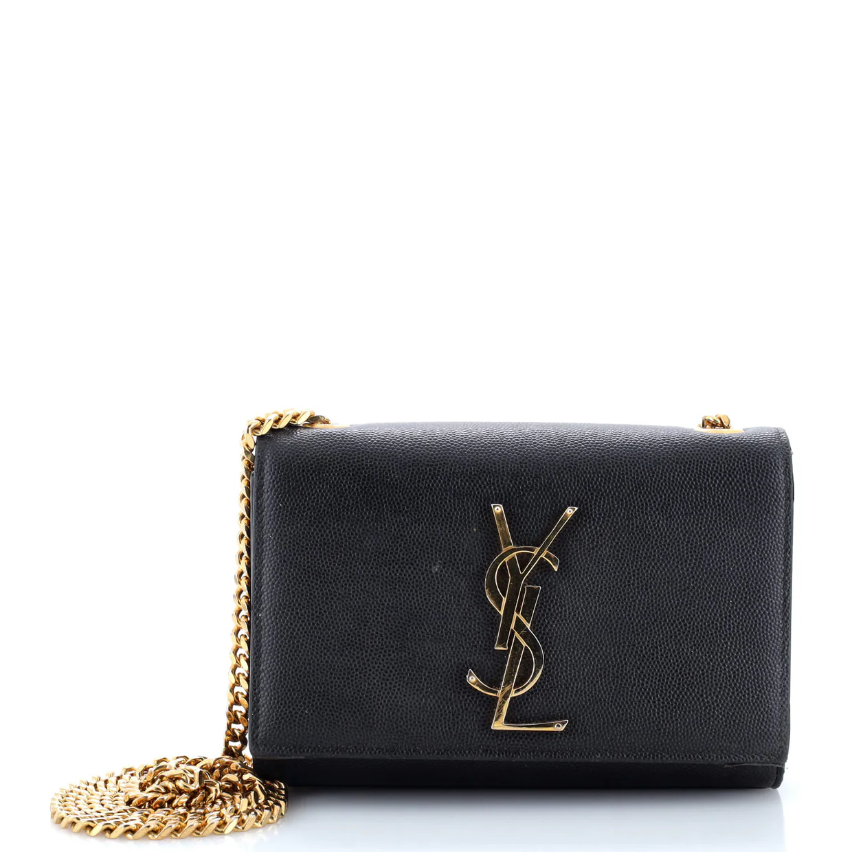 Classic Monogram Crossbody Bag Grainy Leather Small - Deep Luxury