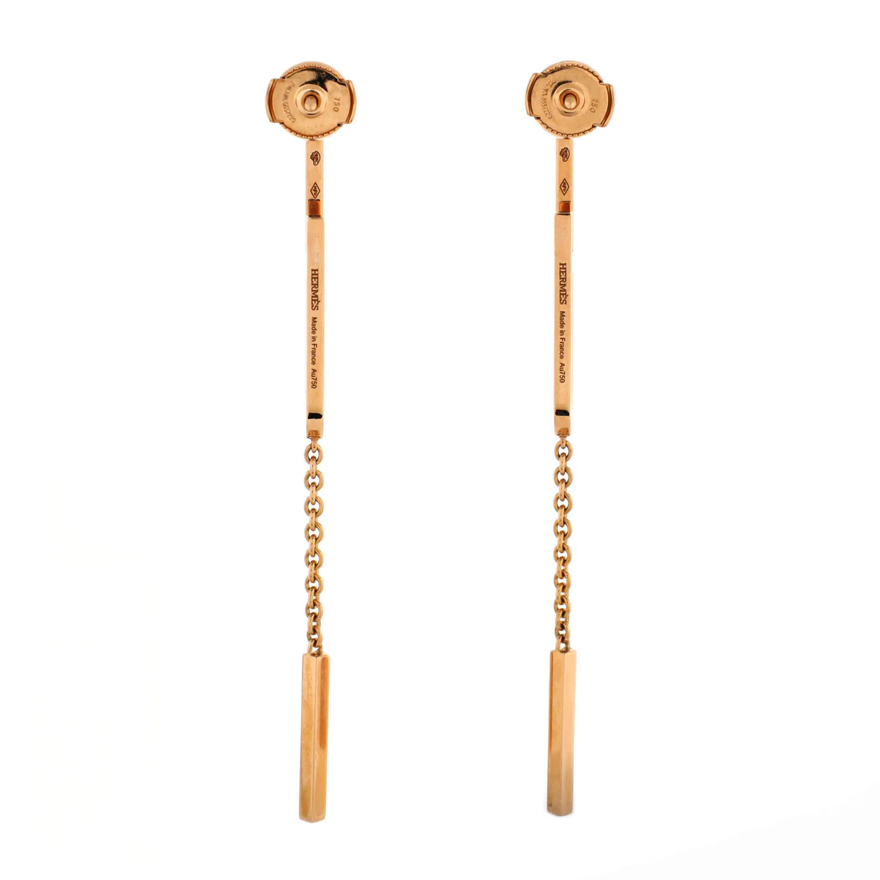 Ever Chaine d'Ancre Dangling Earrings 18K Rose Gold Medium - Deep Luxury