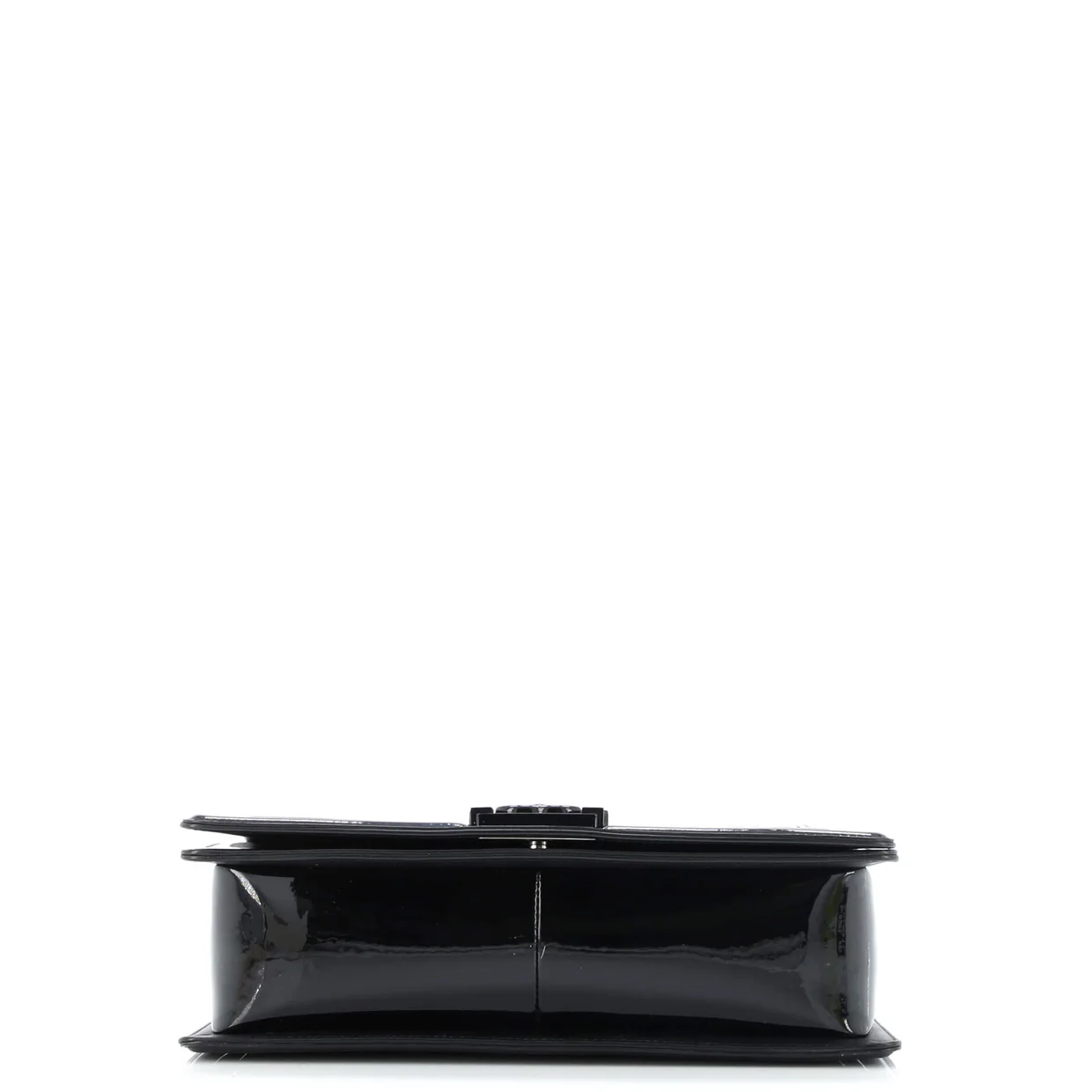 Boy Flap Bag Quilted Plexiglass Patent New Medium - Deep Luxury