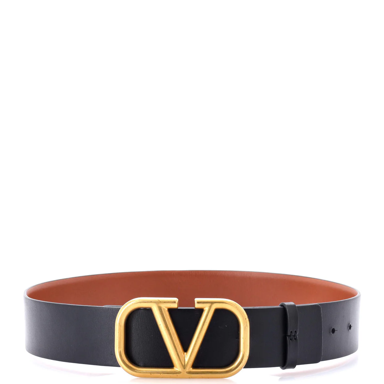 VLogo Reversible Belt Leather Wide 90 - Deep Luxury