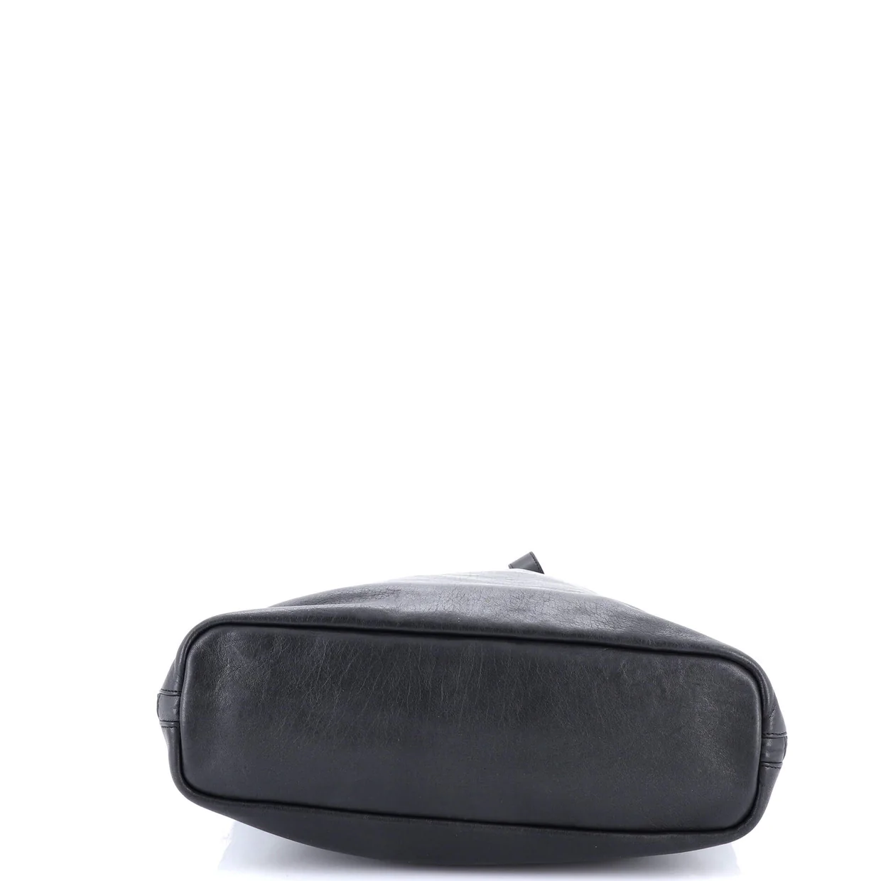 Side Zip Shopper Tote Leather Tall - Deep Luxury