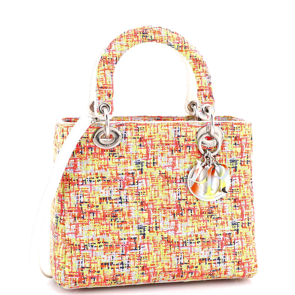 Lady Dior Bag Tweed Medium - Deep Luxury